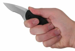 Kershaw Scallion Black Serrated (1620ST) -HOUSE OF KNIVES Sales 1620st Kershaw Scallion GFN Black Serrated 875077 3 15095.1654114509