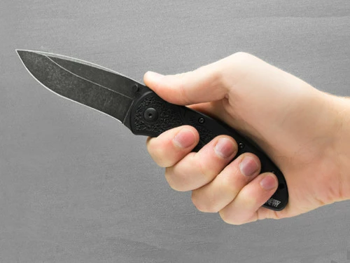 Kershaw Blur - Black Blackwash (1670BW) 4 Kershaw Blur - Black Blackwash (1670BW) - Image 2