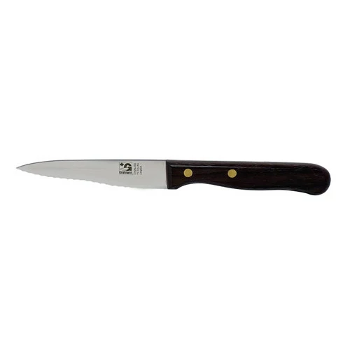 Grohmann Rosewood Serrated Paring Knife 3" (201W-3) 3 Grohmann Rosewood Serrated Paring Knife 3" (201W-3)