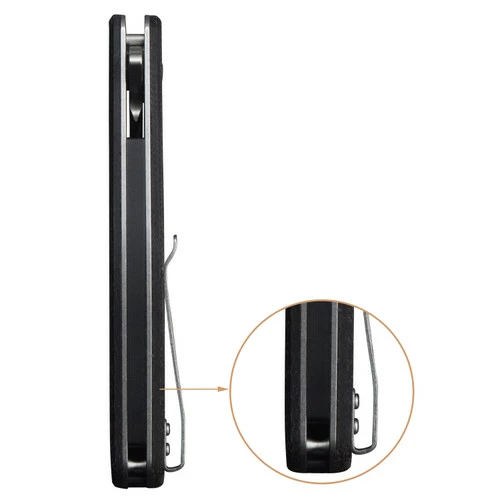 Black Tusk Bomber 2 Micarta Black (2BOM45M-BW) 8 Black Tusk Bomber 2 Micarta Black (2BOM45M-BW) - Image 6