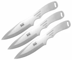 Black Tusk Throwing Knife 3pc 8 Inch SS (8010-3)