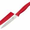Kussi 4.5" Serrated Paring Knife With Sheath - Red (8500RD) -HOUSE OF KNIVES Sales 8500RD Paring 4.5in Red 90540.1519672963