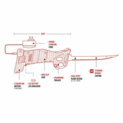 Bubba Lithium Ion Cordless Electric Fillet Knife (BUB1095705) -HOUSE OF KNIVES Sales BUB1095705 Bubba Electric Fillet Rechargeable Li ion BL22004 10 02578.1651170430
