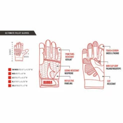 Bubba Ultimate Fillet Gloves Large (BUB1099917) -HOUSE OF KNIVES Sales BUB1099917 Bubba Fillet Glove Large BL22005 3 76160.1651172155