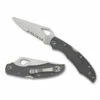 Spyderco Cara Cara 2 Lightweight Grey Partially Serrated (BY03PSGY2) -HOUSE OF KNIVES Sales BY03PSGY2 Spyderco Cara Cara FRN Grey Combi SP21280 38646.1682443875
