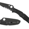 Spyderco Endura 4 Black FRN Black Combination Blade (C10PSBBK) -HOUSE OF KNIVES Sales C10PSBBK Both 05346.1604011871