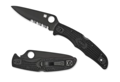 Spyderco Endura 4 Black FRN Black Combination Blade (C10PSBBK)