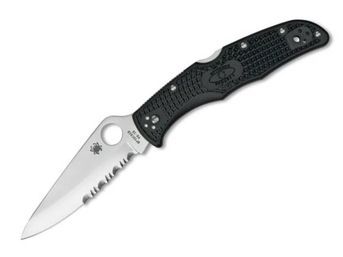 Spyderco Endura 4 - Partial Serration - Black FRN (C10PSBK) 3 Spyderco Endura 4 - Partial Serration - Black FRN (C10PSBK)