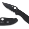 Spyderco Tenacious Black G10 Black Blade Combination Edge (C122GBBKPS) -HOUSE OF KNIVES Sales C122GBBKPS Both 33593.1604348047