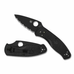Spyderco Persistence Lightweight Black Serrated (C136SBBK)