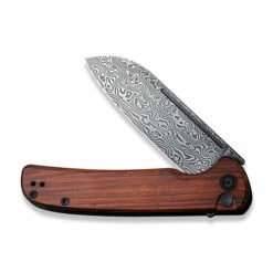 CIVIVI Chevalier Cuibourtia Wood Damascus Clad (C20022-DS1) -HOUSE OF KNIVES Sales C20022 DS1 CIVIVI Chevalier Cuibourtia Wood Damascus Clad WE220030 3 38259.1650657155