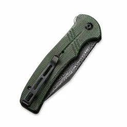 CIVIVI Cogent Green Micarta Damascus Clad (C20038D-DS1) -HOUSE OF KNIVES Sales C20038D DS1 CIVIVI Cogent Micarta Damascus Clad E210292 5 63267.1637105271