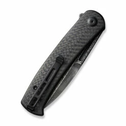 CIVIVI Caetus Twill Carbon Fiber Black Damascus Clad (C21025C-DS1) -HOUSE OF KNIVES Sales C21025C DS1 CIVIVI Caetus Twill CF Black WE230124 5 31085.1689291407