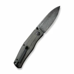CIVIVI Sokoke Black Linen Micarta Damascus Clad (C22007-DS1) -HOUSE OF KNIVES Sales C22007 DS1 CIVIVI Sokoke Micarta Black Damascus WE220278 2 32096.1671485500