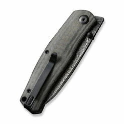 CIVIVI Sokoke Black Linen Micarta Damascus Clad (C22007-DS1) -HOUSE OF KNIVES Sales C22007 DS1 CIVIVI Sokoke Micarta Black Damascus WE220278 5 80235.1671485510