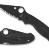 Spyderco Para 3 Black FRN Black Blade Serrated (C223SBBK) -HOUSE OF KNIVES Sales C223SBBK Both 93960.1604188788