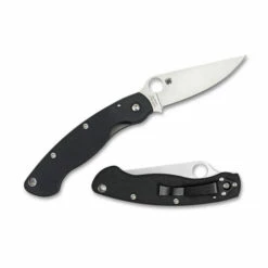 Spyderco Military Model G10 Black Left Handed (C36GPLE)