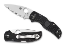 Spyderco Native 5 Black FRN Serrated (C41SBK5)