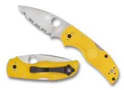 Spyderco Native 5 Salt Yellow Serrated (C41SYL5)
