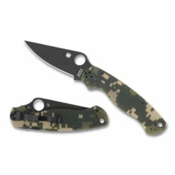 Spyderco Syderco Para Military 2 Camo G10 Black Blade (C81GPCMOBK2)