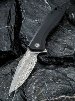 CIVIVI Baklash Black G10 Damascus Clad Blade (C801DS) 14 CIVIVI Baklash Black G10 Damascus Clad Blade (C801DS) -HOUSE OF KNIVES Sales CIVC801DSnt 47915.1604949926