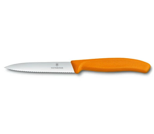 Victorinox Swiss Classic Paring Knife 4" Serrated Orange (6.7736.L9) 3 Victorinox Swiss Classic Paring Knife 4" Serrated Orange (6.7736.L9)