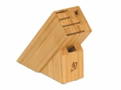 Shun Classic Blonde 5pc Block Set (DMS0540W) -HOUSE OF KNIVES Sales DM0845 Shun 6 Slot Slimline Block 90270.1637082491