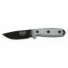 ESEE-3 Black Plain Edge Micarta With Brown Sheath (ESEE-3P)