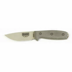 ESEE-3P Desert Tan Plain Edge Micarta With Modified Pommel & OD Sheath (ESEE-3PM-DT)