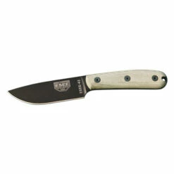ESEE-4 Black Plain Edge Micarta With Kydex Sheath (ESEE-4HM-K)