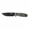 ESEE-4 Black Plain Edge Micarta With Coyote Brown Sheath (ESEE-4P) -HOUSE OF KNIVES Sales ESEE 4P B ESEE 4 Black with Sheath ES21034 1 99965.1620853089