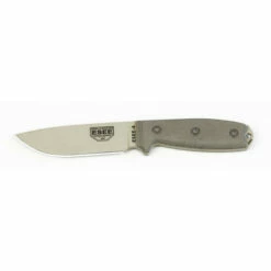 ESEE-4 Desert Tan Plain Edge Micarta With OD Sheath (ESEE-4P-DT)