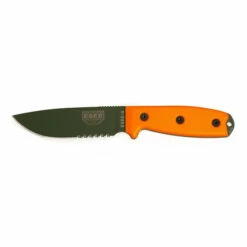 ESEE-4 OD Green Serrated Orange G10 With Black Sheath (ESEE-4S-OD)
