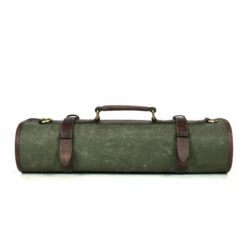 Knife Roll Company Turin WaxCan Olive Green 10 Slot (KR-TU-OG01; KR-Canvas-OliveGreen) -HOUSE OF KNIVES Sales KR TU OG01 Knife Roll Company Turn Ranch Olive Green 10 slot KR21003 4 03611.1621621571