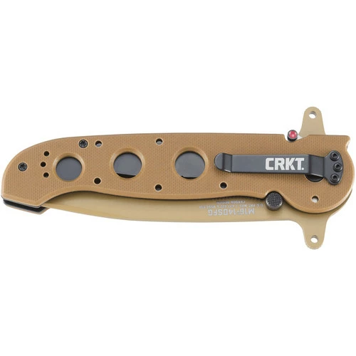 CRKT M16-14DSFG Desert Tan Tanto With Veff Serrations (M16-14DSFG) 6 CRKT M16-14DSFG Desert Tan Tanto With Veff Serrations (M16-14DSFG) - Image 4