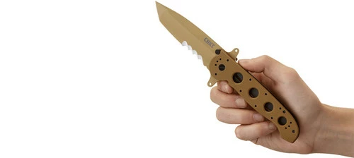 CRKT M16-14DSFG Desert Tan Tanto With Veff Serrations (M16-14DSFG) 7 CRKT M16-14DSFG Desert Tan Tanto With Veff Serrations (M16-14DSFG) - Image 5