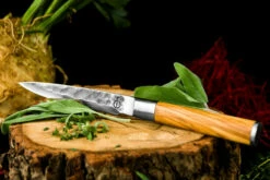Forged Olive Utility Knife 5" (OliveUni) -HOUSE OF KNIVES Sales OliveUni Laguiole Forged Olive Wood Utility Knife VL21009 3 59977.1631917451