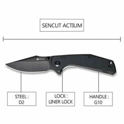SENCUT Actium Black G10 Black Blade (SA02C) -HOUSE OF KNIVES Sales SA02C Sencut Actium Black G10 WE220107 4 53582.1658180400