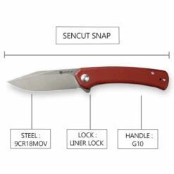 SENCUT Snap G10 Burgundy (SA05A-V1) 11 SENCUT Snap G10 Burgundy (SA05A-V1) -HOUSE OF KNIVES Sales SA05A Sencut Snap G10 Burgundy We220142 3 51881.1660772748