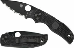 Spyderco Native 5 Black FRN Black Blade Serrated (C41SBBK5)
