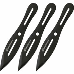 Smith & Wesson Bullseye Throwing Knives Black 8" 3Pc (SWTK8BCP)
