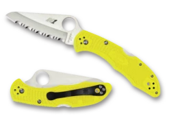 Spyderco Salt 2 - Fully Serrated - Yellow FRN (C88SYL2)
