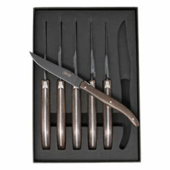 Savoir Laguiole Steak Knife Set 6Pc ( TX101W-6PL ) 8 Savoir Laguiole Steak Knife Set 6Pc ( TX101W-6PL ) -HOUSE OF KNIVES Sales TX101W 6PL Savoir Laguiole Steak Knife Set 6 737003 3 43452.1661885026