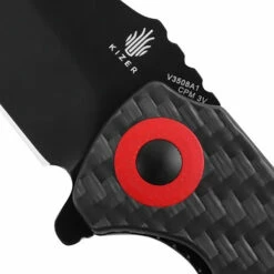 Kizer Mini Critical Black Carbon Fiber (V3508A1) -HOUSE OF KNIVES Sales V3508A1 Kizer Critical Mini Black Carbon Fiber 212911 5 99261.1624921724