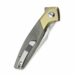 Kizer Grazioso Brass Green Micarta (V4572N2) -HOUSE OF KNIVES Sales V4572N2 Kizer Grazioso Brass Green Micarta 212932 6 63129.1646944725
