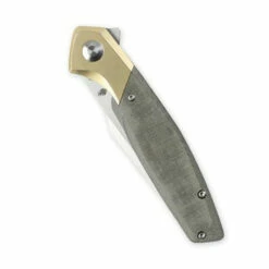 Kizer Grazioso Brass Green Micarta (V4572N2) -HOUSE OF KNIVES Sales V4572N2 Kizer Grazioso Brass Green Micarta 212932 7 98778.1646944722