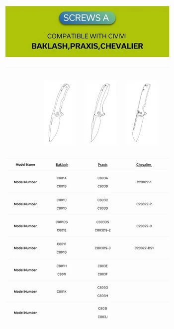 WE Knife Co/CIVIVI/SENCUT Plain Titanium Clip Black (T001D) 10 WE Knife Co/CIVIVI/SENCUT Plain Titanium Clip Black (T001D) - Image 8