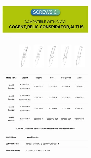 WE Knife Co/CIVIVI/SENCUT Plain Titanium Clip Black (T001D) 11 WE Knife Co/CIVIVI/SENCUT Plain Titanium Clip Black (T001D) - Image 9