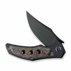 WE Knife Co Magnetron Titanium Black Copper Foil Carbon Fiber (WE18058-3) -HOUSE OF KNIVES Sales WE18058 3 WE Magnetron Black Copper WE230008 3 07427.1679509031
