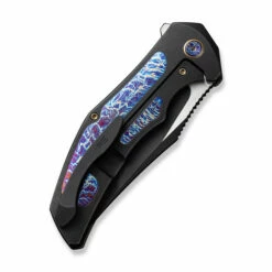 WE Knife Co Magnetron Titanium Black Flamed Titanium (WE18058-4) -HOUSE OF KNIVES Sales WE18058 4 WE Magnetron Black Flamed TI WE230009 5 95382.1679509511